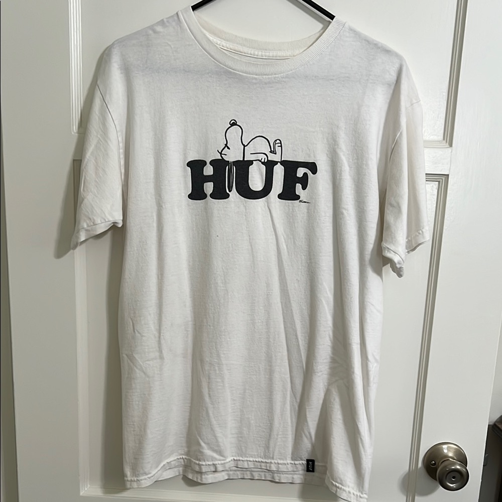 HUF feat Peanuts White Snoopy T-Shirt